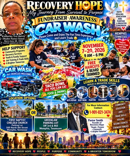 Mental Health Fundraiser Awareness Carwash Recovery