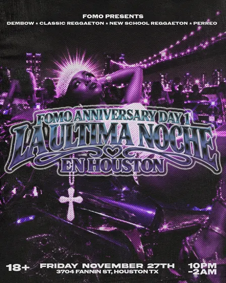 FOMO ANNIVERSARY: LA ULTIMA NOCHE EN HOUSTON