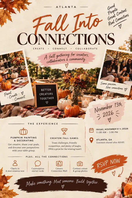 Fall Into Connections, Content Creator Social