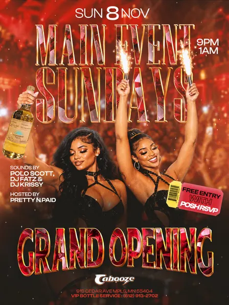 Main Event Sundays: Grand Opening