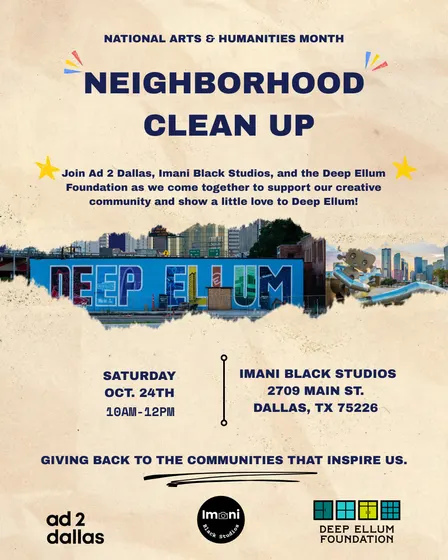 Deep Ellum Neighborhood Clean Up