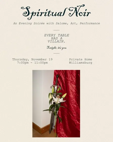 Spiritual Noir: Evening Soirée with Salome