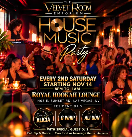 The Velvet Room Emporium: Get Down Saturday Night House Music Party