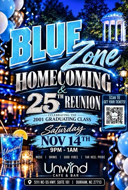 The Blue Zone Homecoming, 25th Reunion and Send off brunch