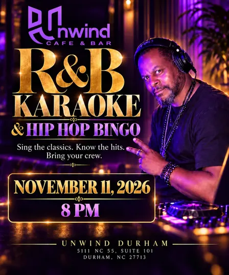 R&B Karaoke and Hip Hop Bingo