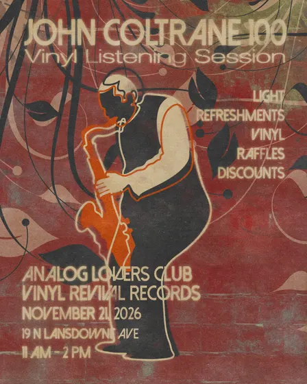 Coltrane 100 Vinyl Listening Session - Analog Lovers Club x Vinyl Revival Records