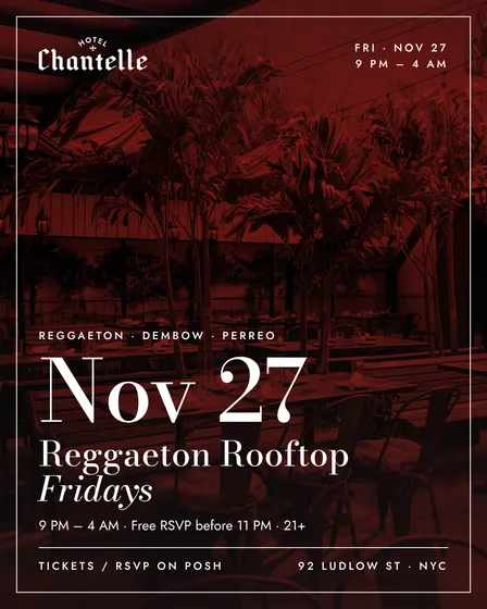 Reggaeton Rooftop Fridays