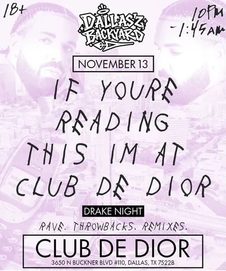 If You're Reading This I'm At Club de Dior