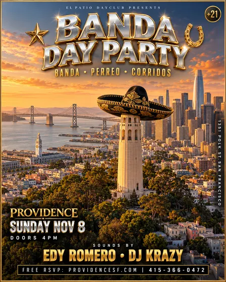 Banda Day Party: Banda, Perreo y Corridos at Providence SF (Copy)