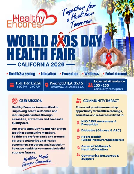 World AIDS Day Health Fair 2026 | Healthy Encores