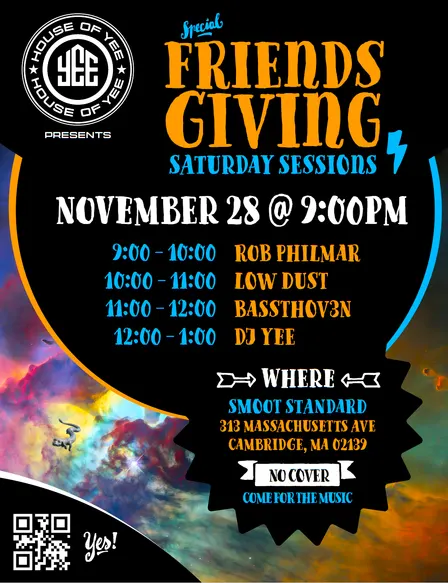 House Of Yee presents Saturday Sessions - Friendsgiving