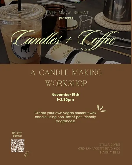Candles & Coffee: candle making class at Stella Coffee!