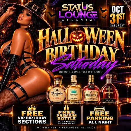 HALLOWEEN NIGHT @ STATUS LOUNGE FREE SECTIONS/ ENTRY W/RSVP