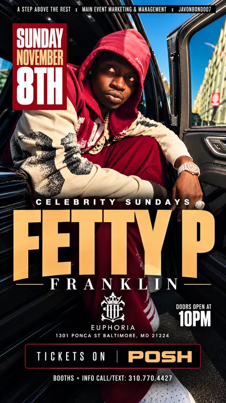 CELEBRITY SUNDAY @ EUPHORIA || FETTY P FRANKLIN
