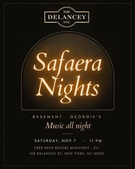 Safaera Saturdays @ The Delancey's Lower Level