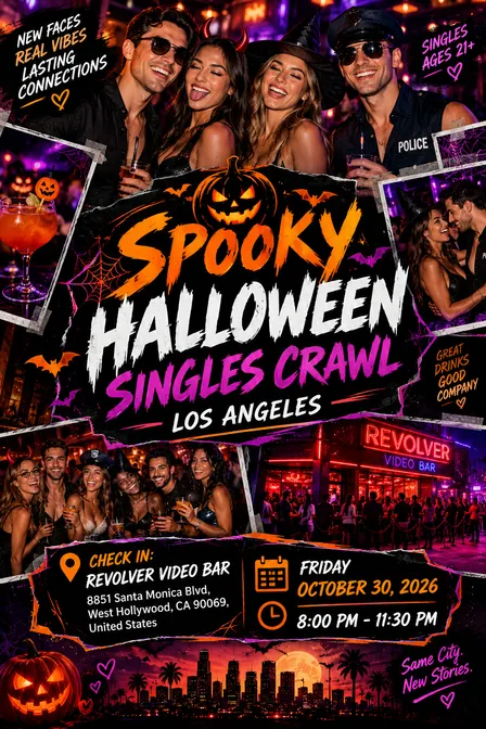 🎃 Spooky Halloween Singles Crawl: Los Angeles