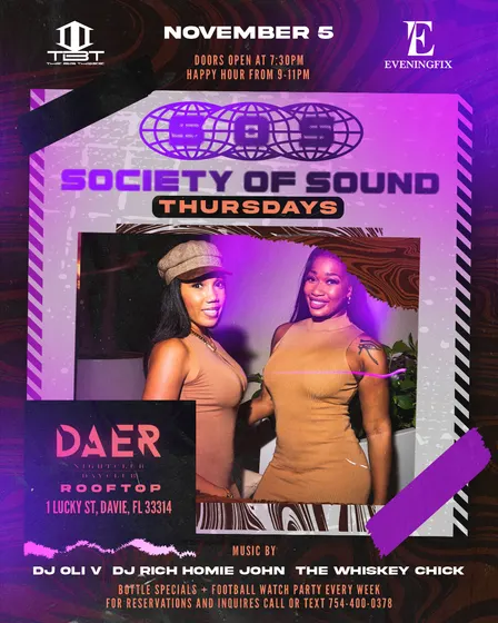 S.O.S. THURSDAYS @ DAER ROOFTOP 11/5/26