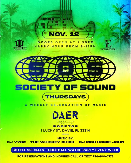 S.O.S. THURSDAYS @ DAER ROOFTOP 11/12/26