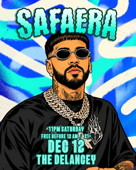 Safaera Saturdays @ The Delancey's Lower Level