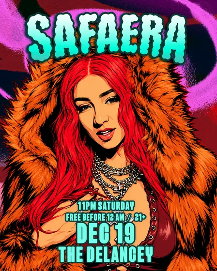 Safaera Saturdays @ The Delancey's Lower Level
