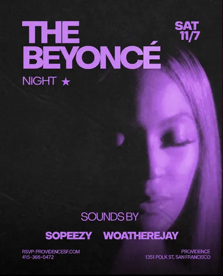 The Beyoncé Night | Every Era of Bey at Providence SF