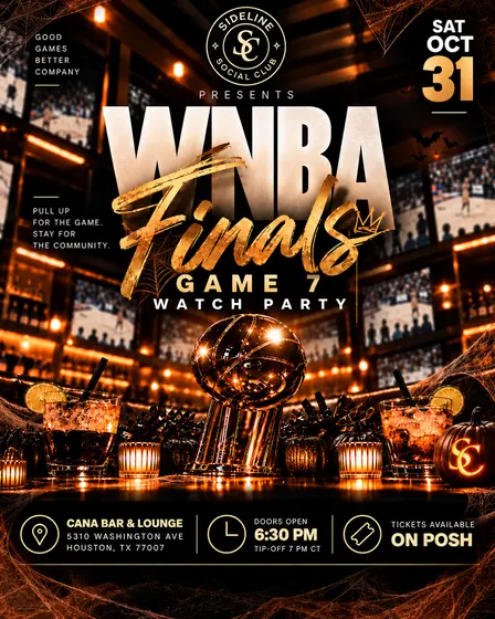Sideline Social Club Presents: WNBA Championship Watch Party 🏀✨