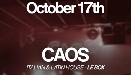 CAOS - SATURDAY / One (Le Box)
