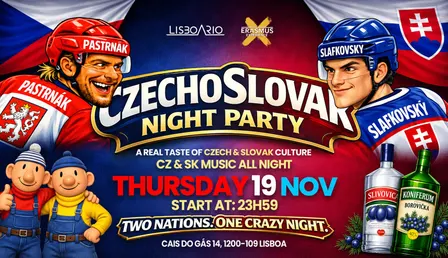 CZECHOSLOVAK PARTY 🇨🇿🇸🇰 | FREE ENTRANCE (men & women) until 1:00am