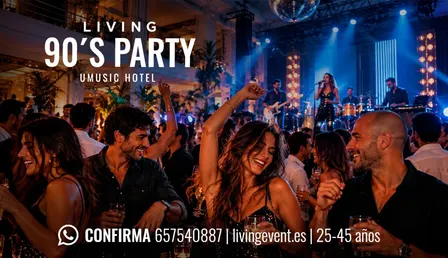 🎶FIESTA DE LOS 90s · MÚSICA EN DIRECTO · UMUSIC HOTEL