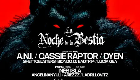 Halloween: Cassie Raptor + DYEN + A.N.I. & Total w/ Ines Isla & Special-k w/ Laia + Sugar Free