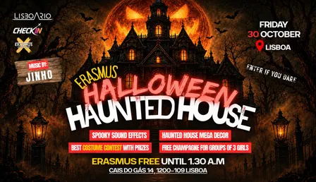 Halloween Haunted House - Girls Free until 1am / Erasmus free until 1:30am