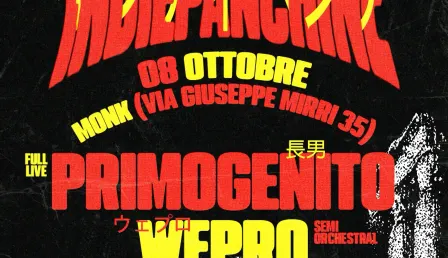 INDIEPANCHINE: PRIMOGENITO LIVE / WEPRO semiorchestrale / LEIMANNOIA @ MONK