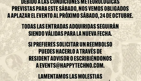 [NEW DATE 24/10] Happy Techno at La Terrrazza Barcelona - Open Air / Daytime