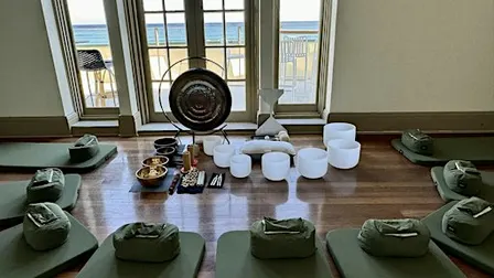 Sound bath meditation following the full moon