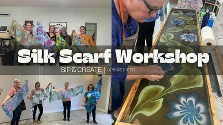 Create a Silk Scarf, SIP & CREATE Workshop- KELOWNA