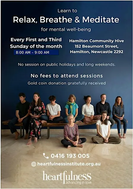 Free Meditation - Uplift your wellbeing @ Hamilton, Newcastle, NSW