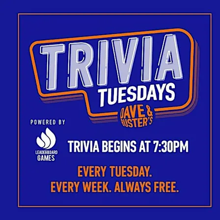 Trivia Night | Dave & Buster's - Modesto CA - TUE 730p @LeaderboardGames