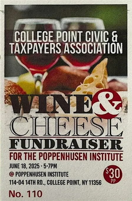 College Point Civic & Taxpayers' Association - Wine and Cheese Fundraiser