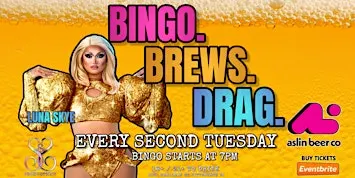 HALLOWEEN SPOOKY BINGO. BREWS. DRAG. AT ASLIN BEER CO - SEPT