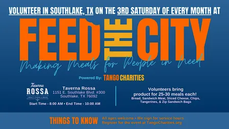 Feed The City Southlake: Making Meals for People In Need