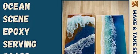 Ocean Scene Epoxy Serving Board