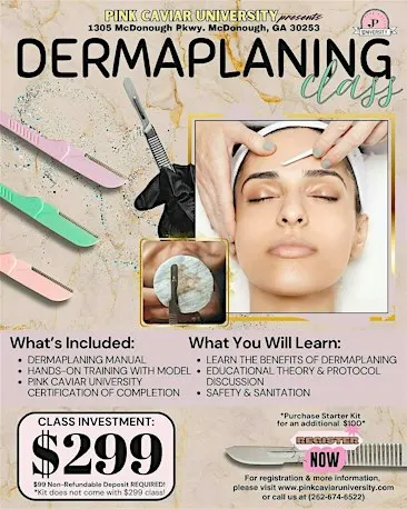 Dermaplaning Class — Starting at $299