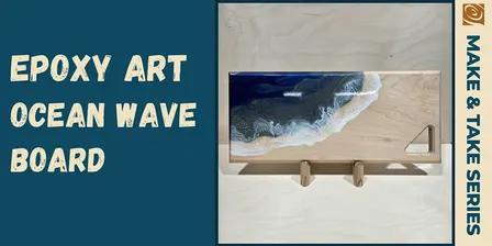 Epoxy Art-Ocean Wave Board