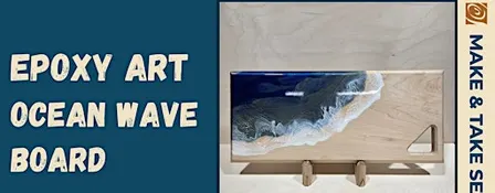 Epoxy Art-Ocean Wave Board