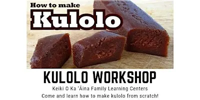 (In-person only) Kūlolo Workshop at KOKA Kalihi - October
