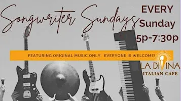 Songwriter Sundays: Sign up at 5p to perform 2-3 original songs
