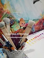 Ocean Oasis - Large Art Mixed Media Multi Session Art Workshop Worongary