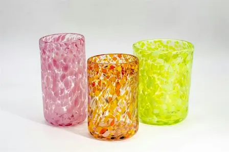Blowing drinking glasses brings people together to make a toast!