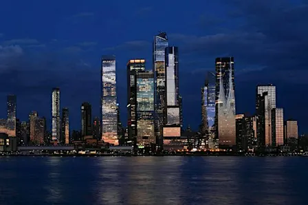 The Manhattan Skyline at "Nautical Twilight"