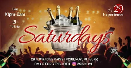 Saturday Nights @29Novi
